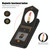 For Samsung Galaxy S21 FE 5G Rhombic Texture RFID Phone Case with Lanyard & Mirror(Black)