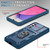 For Samsung Galaxy A33 5G Sliding Camera Cover TPU + PC Phone Case(Blue+Blue)