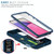 For Samsung Galaxy A33 5G Sliding Camera Cover TPU + PC Phone Case(Blue+Blue)