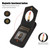 For iPhone 13 Rhombic Texture RFID Phone Case with Lanyard & Mirror(Black)
