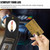 For iPhone 13 Rhombic Texture RFID Phone Case with Lanyard & Mirror(Black)