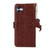 For Samsung Galaxy A04e Ostrich Pattern Genuine Leather RFID Phone Case(Coffee)