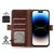 For Samsung Galaxy A04e Ostrich Pattern Genuine Leather RFID Phone Case(Coffee)