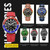 OCHSTIN 7019G Multifunctional Quartz Waterproof Luminous Men Leather Watch(Black)
