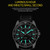 OCHSTIN 7019G Multifunctional Quartz Waterproof Luminous Men Leather Watch(Black)