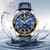 OCHSTIN 7019G Multifunctional Quartz Waterproof Luminous Men Leather Watch(Black)