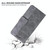 For OPPO A17 Geometric Embossed Flip Leather Phone Case(Grey)
