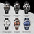 OCHSTIN 6123C Multifunctional Quartz Waterproof Luminous Men Leather Watch(Silver Black 01)