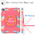 For iPad 10th Gen 10.9 2022 Silicone + PC Bracelet Holder Tablet Case(Camouflage + Rose Red)