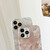 For iPhone 14 2 in 1 Detachable Marble Pattern Phone Case(Black White)