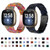 For Fitbit Versa 3 / Sense Universal Resin Watch Band(Black Pink Flower)