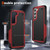 For Samsung Galaxy S21 5G PC + TPU Shockproof Protective Phone Case(Red+Black)
