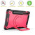 For Samsung Galaxy Tab S7 / S8 Silicone + PC Bracelet Holder Tablet Case(Black + Rose Red) For Samsung Galaxy Tab S7 / S8 Silicone + PC Bracelet Holder Tablet Case(Black + Rose Red)