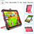 For iPad mini 6 Silicone + PC Bracelet Holder Tablet Case(Black + Rose Red)