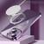For iPhone 14 Electroplating MagSafe TPU Phone Case with Lens Film(Deep Purple)
