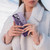 For iPhone 14 Electroplating MagSafe TPU Phone Case with Lens Film(Deep Purple)