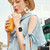 For Fitbit Versa 4 / Sense 2 Universal Rhombus Resin Watch Band(Nougat)