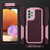 For Samsung Galaxy A32 4G PC + TPU Shockproof Protective Phone Case(Pink+Dark Red)