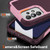 For Samsung Galaxy A32 4G PC + TPU Shockproof Protective Phone Case(Pink+Dark Red)