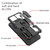 For Samsung Galaxy S23 Ultra 5G Armor Warrior Shockproof PC + TPU Phone Case(Black)