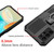 For Samsung Galaxy S23 Ultra 5G Armor Warrior Shockproof PC + TPU Phone Case(Black)