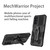 For Samsung Galaxy S23 Ultra 5G Armor Warrior Shockproof PC + TPU Phone Case(Black)