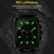 OCHSTIN 6133A Multifunctional Quartz Waterproof Luminous Men Leather Watch(Black)