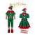 Christmas Green Elf Cosplay Costume Chris Santa Claus Costume Set, Size: 80cm(Female)