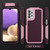 For Samsung Galaxy A32 5G PC + TPU Shockproof Protective Phone Case(Pink+Dark Red)