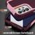 For Samsung Galaxy A32 5G PC + TPU Shockproof Protective Phone Case(Pink+Dark Red)