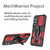 For Samsung Galaxy S23 5G Armor Warrior Shockproof PC + TPU Phone Case(Red)