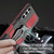 For Samsung Galaxy S23 5G Armor Warrior Shockproof PC + TPU Phone Case(Red)