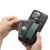 For iPhone 13 Suteni H13 Card Wallet Wrist Strap Holder PU Phone Case(Black)