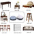 8 in 1 30mm Round Table Chairs Non-slip Foot Mat