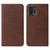 For Motorola Moto G72 Magnetic Closure Leather Phone Case(Brown)