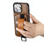 For iPhone 14 Pro Suteni H13 Card Wallet Wrist Strap Holder PU Phone Case(Brown)