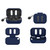 For Skull Candy Dime G52 Bluetooth Earphones Anti-drop Silicone Protective Case(Blue)