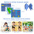 2.4 Inch Children HD Reversible Photo SLR Camera, Color: Yellow Blue