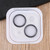 For iPhone 14 / 14 Plus Tempered Glass CD Texture Back Camera Film(Grey)