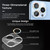 For iPhone 14 / 14 Plus Tempered Glass CD Texture Back Camera Film(Grey)