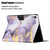 For iPad 10th Gen 10.9 2022 Marble Pattern Leather Smart Tablet Case(Purple)