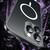 For iPhone 14 Pro Spring Buckle Metal Frosted Magsafe Phone Case(Black)
