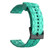 For Amazfit Pop Pro 20mm Football Pattern Solid Color Silicone Watch Band(Teal)