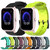 For Amazfit Pop Pro 20mm Football Pattern Solid Color Silicone Watch Band(Teal)
