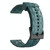 For Garmin Forerunner Sq2 20mm Football Pattern Solid Color Silicone Watch Band(Rock Cyan)