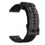 For Garmin Forerunner Sq2 20mm Football Pattern Solid Color Silicone Watch Band(Black)