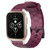 For Garmin Forerunner Sq2 Music 20mm Football Pattern Solid Color Silicone Watch Band(Wine Red)