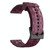 For Amazfit Pop 20mm Football Pattern Solid Color Silicone Watch Band(Wine Red)
