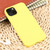 For iPhone 14 Weave Texture Silicone Phone Case(Yellow)
