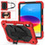 For iPad 10th Gen 10.9 2022 Contrast Color Robot Shockproof Silicon + PC Tablet Protective Case(Red+Black)